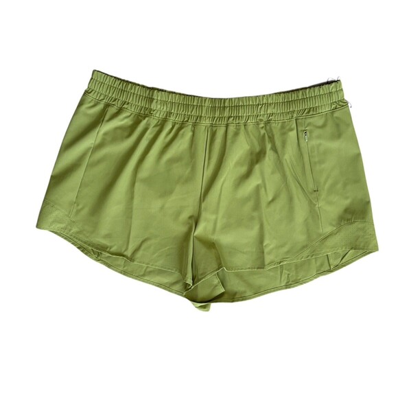 Calia Mid Rise Infinity Shorts Women’s Size XL Dark Green 3" Inseam Relaxed Fit - Picture 2 of 9